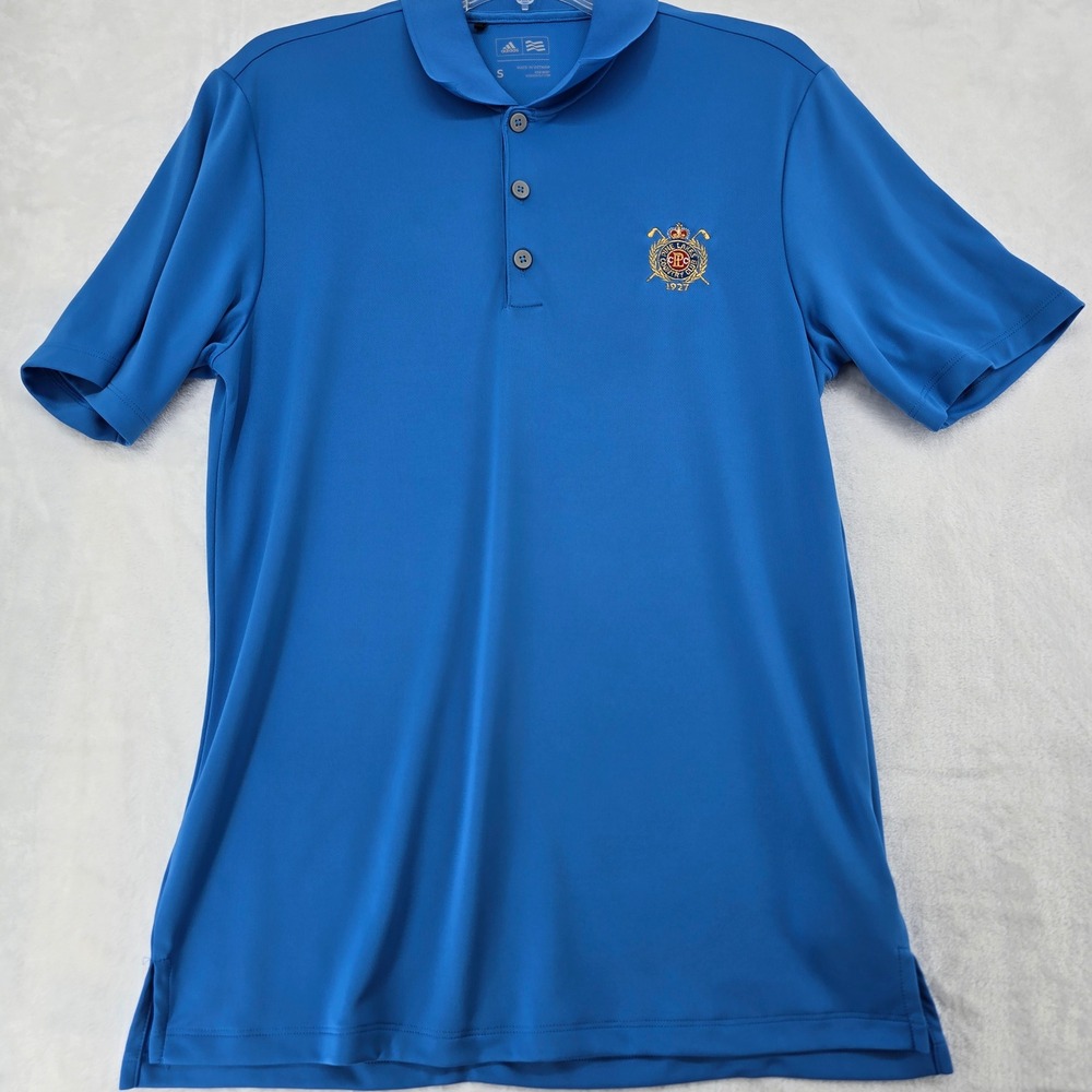 Adidas Polo Womens S Polo Blue Pine‎ Lakes Country Club Golf Performance Shirt